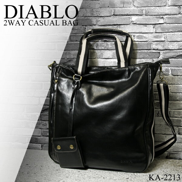 【DIABLOディアブロ】高級 メンズショルダーバッグ レッド　メンズバッグ 紳士用　男性用ka2213【送料無料】05P123Aug12