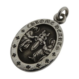 <strong>クロムハーツ</strong>/CHROME HEARTS ANGEL MEDAL OVAL <strong>エンジェルメダル</strong> オーバル ペンダント サイズ ユニセックス表記なし シルバー ランクA 01D24【中古】