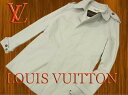 【中古】良品◇高級モデル◇ルイヴィトン LOUIS VUITTON◇デザインコート スプリングコート 春物 イタリア製 (Size:46