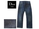 【中古】 ディオール オム Dior Homme ジーンズ ストレート メンズ ♯28サイズ デニム ウォッシュブルー C/100% G1078