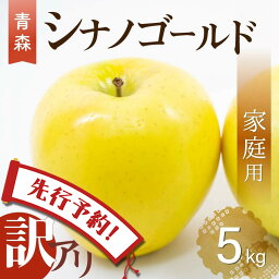 【エントリーで4倍★24時間限定クーポン配布】【先行予約】りんご リンゴ 送料無料 林檎 ringo 2024年産 青森県産りんご ご家庭用 訳あり シナノゴールド 5kg (約12玉～25玉入り) 産地直送 工藤農園 おいしい ※ りんご酢 <strong>りんご箱</strong> りんごジュース