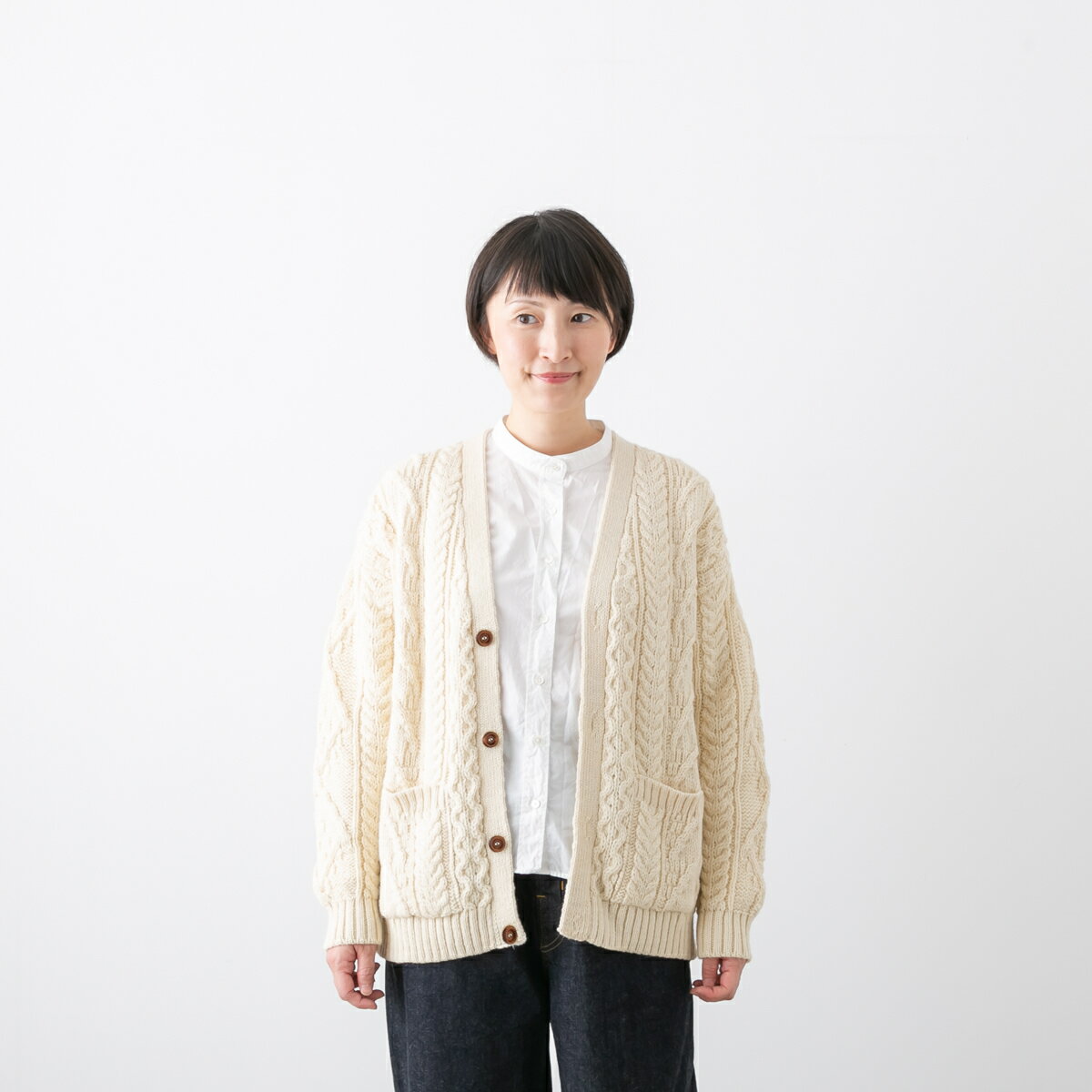 OLDDERBY KNITWEAR オールドダービー ニットウェア ウール ニット カーディガン 3色 JM1010