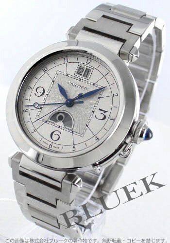 カルティエ パシャ XL オートマチック ナイト＆デイ シルバー メンズ W31093M7【腕時計】【時計】