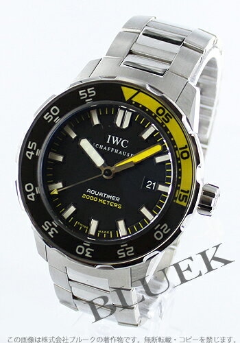 IWC アクアタイマー オートマチック 2000m防水 ダイバーズ ブラック メンズ IW356801【腕時計】【時計】