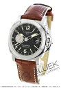 週末限定特価★パネライ ルミノール GMT オートマチック 44mm アリゲーターレザー ブラウン/ブラック メンズ 替ベルト付(ブラックラバー) PAM00088