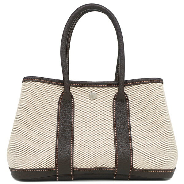 エルメス トートバッグ ガーデンパーティー TTPM トワルアッシュ ブラウン トワルH 中古