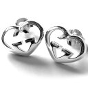 グッチ ピアス アクセサリー レディース インターロッキングG ハート シルバー 246573 J8400 8106 GUCCI