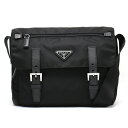 プラダ PRADA ショルダーバッグ TESSUTO 三角ロゴプレート ブラック BT0953 ZOT F0002 メンズ レディース