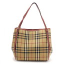 バーバリー BURBERRY トートバッグ ホースフェリー 【HORSEFERRY CHECK SMALL CANTERBURY ALL OVER】 ハニーベージュ&アンティークローズ 4012454 5130B レディース