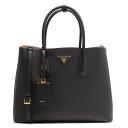 プラダ PRADA トートバッグ/ショルダーバッグ サフィアーノ キュイール 【SAFFIANO CUIR】 ブラック&ムゲットピンク 1BG756 2A4A F0LN1 レディース