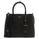 プラダ PRADA トートバッグ/ショルダーバッグ サフィアーノ キュイール 【SAFFIANO CUIR】 ブラック&ムゲットピンク 1BG775 2A4A F0LN1 レディース