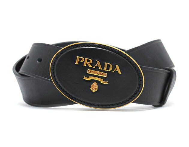 BLUEK | Rakuten Global Market: Prada PRADA belt CUOIO black 1C5610 ...  
