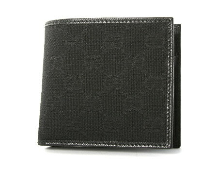 グッチ GG柄 二つ折財布 ブラック 04862R