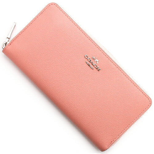 コーチ COACH 長財布 クロスグレイン アコーディオン ジップ ライトピンク 54406 52372 SVPK レディース