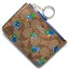 コーチ COACH コインケース【小銭入れ】 シグネチャー フローラル ロゴ キーポーチ SIG FRL LGO KEY PCH カーキ&ブルーマルチ F58697 SVLMB レディース