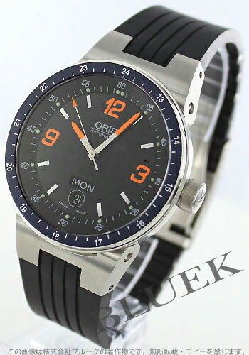 即出荷OK 在庫わずか!【5年保証付】オリス ウィリアムズ デイデイト ラバー カーボンブラック メンズ 635-7595-4194