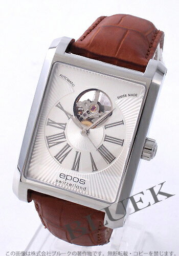 【5年保証付】エポス パーフェクション レザー ブラウン/シルバー メンズ 3399OHRSL【腕時計】【時計】【エポス】【3399OHRSL】【EPOS PERFECTION】【腕時計】【新品】