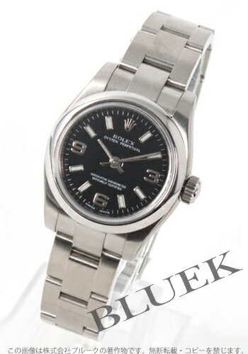 【5年保証付】ロレックス Ref.176200 オイスターパーペチュアル ブラック アラビア レディース【腕時計】【時計】