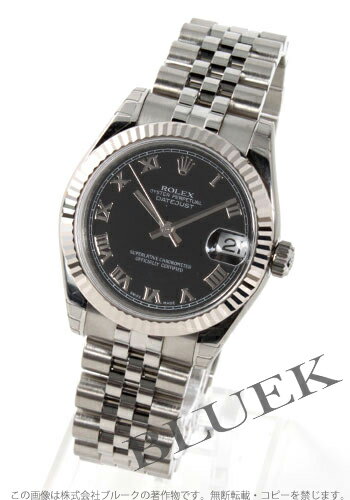 【5年保証付】ロレックス Ref.178274 デイトジャスト WGベゼル ブラック ローマン ボーイズ【腕時計】【時計】
