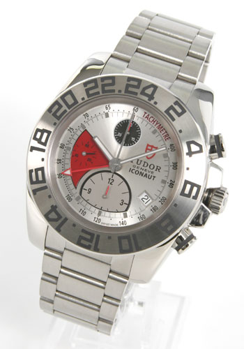 【5年保証付】チュードル アイコノート 20400 GMT クロノグラフ シルバー メンズ【腕時計】【時計】