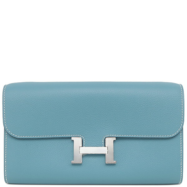 エルメス 長財布 コンスタンス トゥーゴー エバーカラー ブルー 青 中古