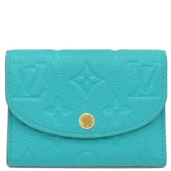 ルイヴィトン コインケース ポルトモネロザリ モノグラムアンプラント ブルー 水色 LV × TM 村上隆コラボ M14085 中古