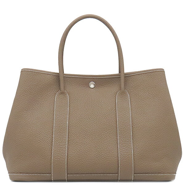 エルメス トートバッグ ガーデンパーティー PM ネゴンダ グレー グレージュ 中古