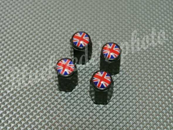 ★送料無料★ BMW MINI ミニ エアーバルブキャップ ユニオンジャック 黒 R56 R60 R50 R55 英国国旗 ミニクーパー クロスオーバー ブラック 10P05Nov16 【RCP】