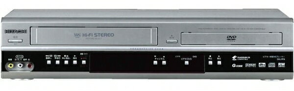 【AV機器】日立　HITACHI 　VHS　ビデオデッキ& DVDプレーヤー　DVL-PF9【545】