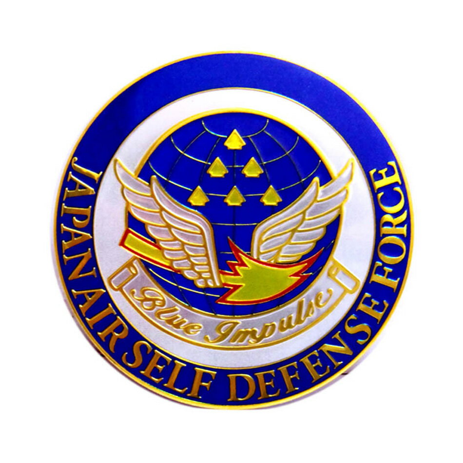 自衛隊グッズ 彫金ステッカー ブルーインパルス エ