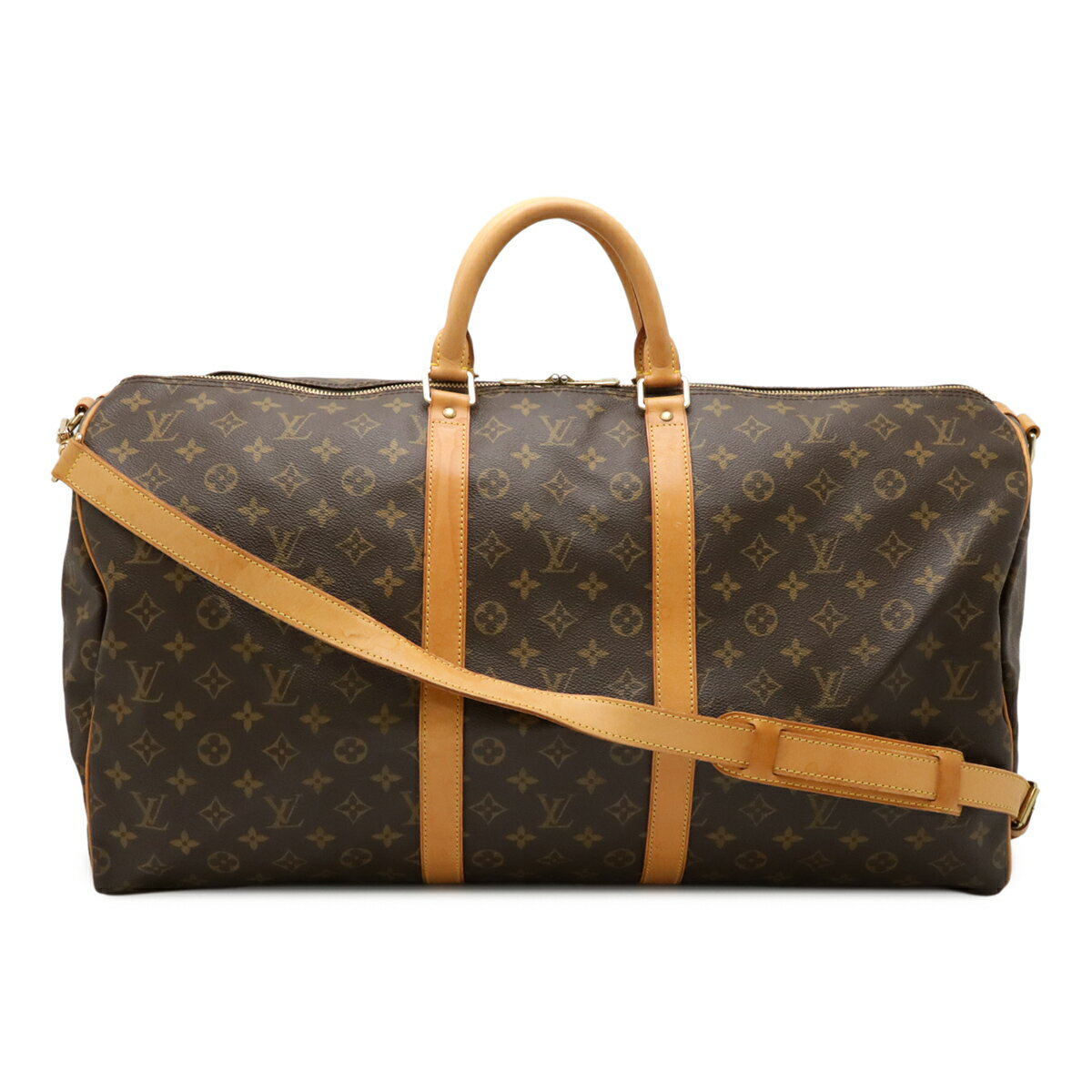 LOUIS VUITTON ルイ ヴィトン モノグラム キーポル バンドリエール55 ボストンバッグ 旅行カバン トラベルバッグ 2WAY ショルダーバッグ M41414 【中古】