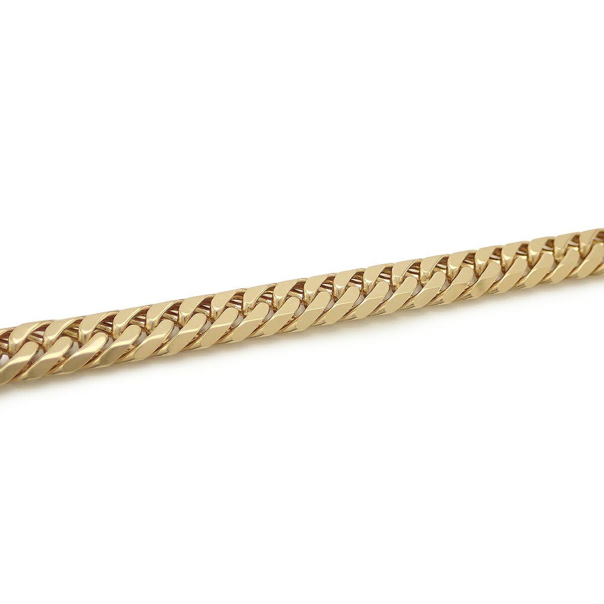 KIHEI 喜平 キヘイ ネックレス K18 18金 ゴールド 60.8g 60.5cm YG 6面W ダブル 日本造幣局検定マーク入り 60g 前後 【中古】