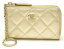 【未使用品】【財布】CHANEL シャネル マトラッセ コインケース 小銭入れ L字ファスナー ココマーク キーリング付 レザー ゴールド メタリック A68943 【中古】【k】【Blumin 楽天市場店】