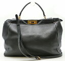 【バッグ】FENDI フェンディ ピーカブー セレリア レザー 2WAY ハンドバッグ ショルダーバッグ 黒 ブラック ゴールド金具 8BN210【中古】【k】【Blumin 楽天市場店】