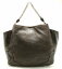 【バッグ】PRADA プラダ チェーンショルダーバッグ ワンショルダー レザー コーティングレザー ダークブラウン 茶 【中古】【k】