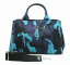 【未使用品】【バッグ】PRADA プラダ CANAPA CAMOUFLA カナパトート 2WAYトートバッグ ショルダーバッグ ロゴ マルチカラー 迷彩柄 ブルー系 B2642B 【中古】【k】