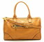 【バッグ】PRADA プラダ トートバッグ ハンドバッグ 2WAY ショルダーバッグ ワンショルダー レザー オレンジブラウン 【中古】【k】