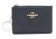 【財布】COACH コーチ コインケース 小銭入れ キーリング付き パスケース レザー ネイビー 紺 52394 【中古】【k】