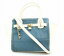 【バッグ】CECIL McBEE セシル マクビー 2WAY ハンドバッグ ショルダーバッグ デニム ホワイト 白 ゴールド金具 【中古】【k】