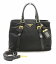 【バッグ】PRADA プラダ ナイロン ハンドバッグ ショルダーバッグ 2WAY 肩掛け レザー NERO ブラック 黒 ゴールド金具 【中古】【k】