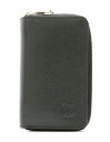 【財布】LOUIS VUITTON ルイ ヴィトン タイガ ジッピーコインパース コインケース 小銭入れ レザー カーフ アルドワーズ 黒 ブラック M32832 【中古】【k】