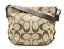 【バッグ】COACH コーチ シグネチャー ダッフル ショルダーバッグ 斜め掛けショルダー キャンバス レザー カーキベージュ ダークブラウン ラベンダー F15067 【中古】【k】