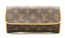 【バッグ】LOUIS VUITTON ルイ ヴィトン モノグラム ポシェットツインPM ショルダーバッグ 斜め掛け ポシェット M51854 【中古】【u】