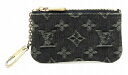 【財布】LOUIS VUITTON ルイ ヴィトン モノグラムデニム ポシェット クレ コインケース 小銭入れ ヴィンテージ金具 M95616 【中古】【k】