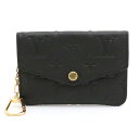 【財布】LOUIS VUITTON ルイ ヴィトン モノグラムアンプラント ポシェット クレ コインケース 小銭入れ レザー ノワール ブラック 黒 M60633 【中古】