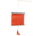 【未使用品】HERMES エルメス 提灯 ペーパークラフト 灯篭 行燈 ライト 照明 ノベルティ オレンジ ネイビー 【中古】