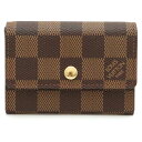 【財布】LOUIS VUITTON ルイ ヴィトン ダミエ ポルトモネ プラ コインケース 小銭入れ コインパース N61930 【中古】