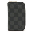 【財布】LOUIS VUITTON ルイ ヴィトン ダミエグラフィット ジッピー コインパース ラウンドファスナー コインケース 小銭入れ N63076 【中古】