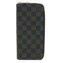 【財布】LOUIS VUITTON ルイ ヴィトン ダミエグラフィット ジッピーウォレット ヴェルティカル ラウンドファスナー 長財布 新型 N63095 【中古】