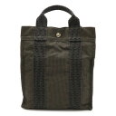 【バッグ】HERMES エルメス エールライン サックアドPM リュック リュックサック バックパック ショルダーバッグ キャンバス グレー 【中古】